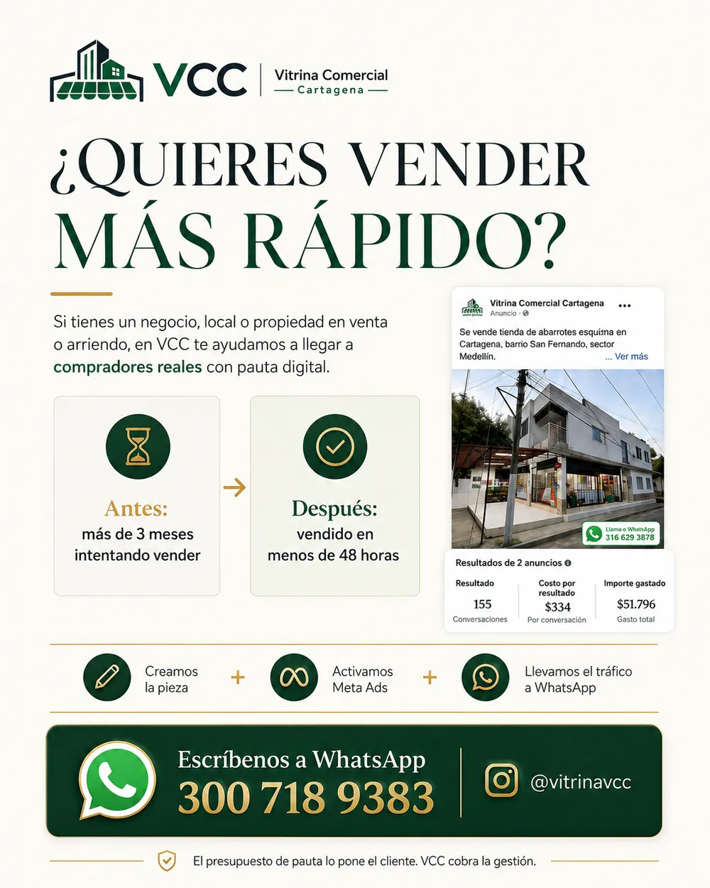 Antes: 3 meses intentando vender. Después: vendido en menos de 48 horas